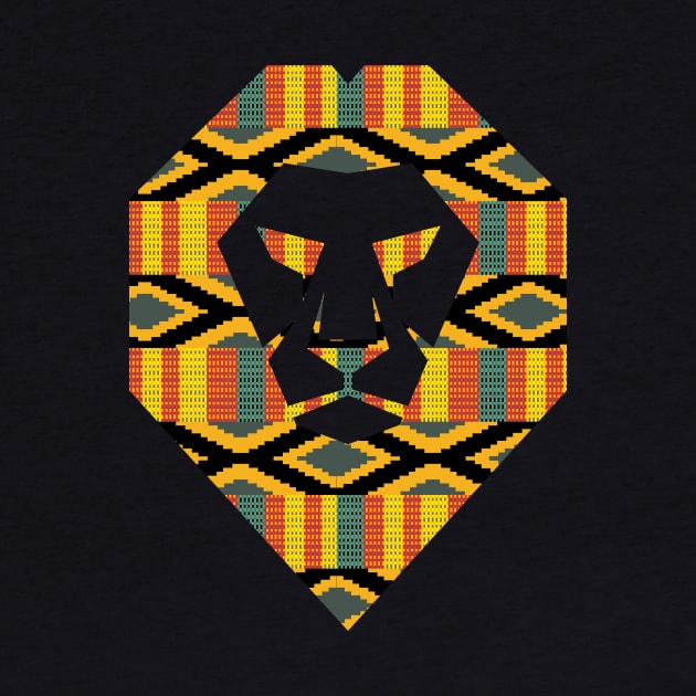 African Pattern, Kente Lion, Ghana by kentevibes